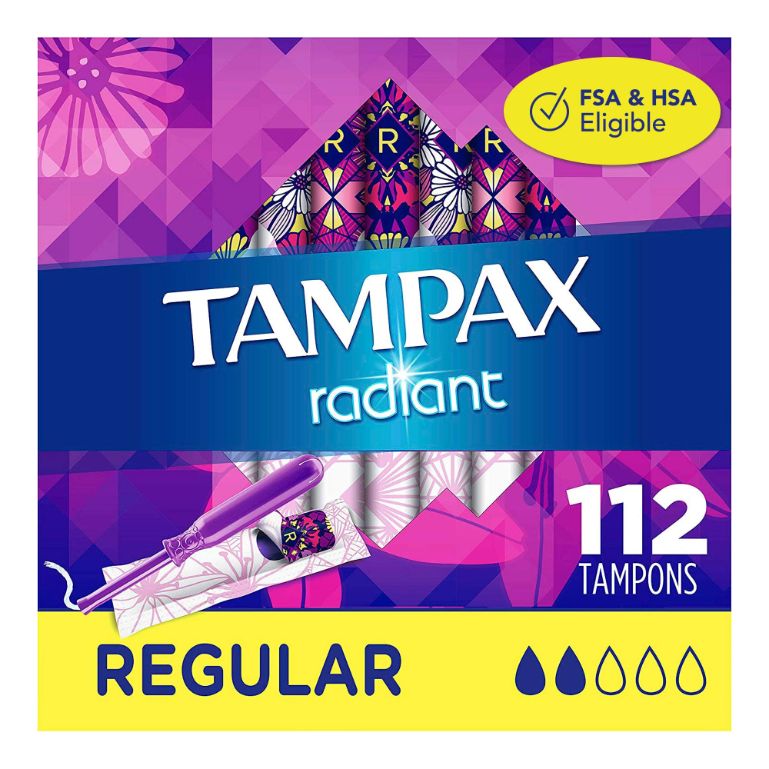 Tampax Radiant Plastic Tampons