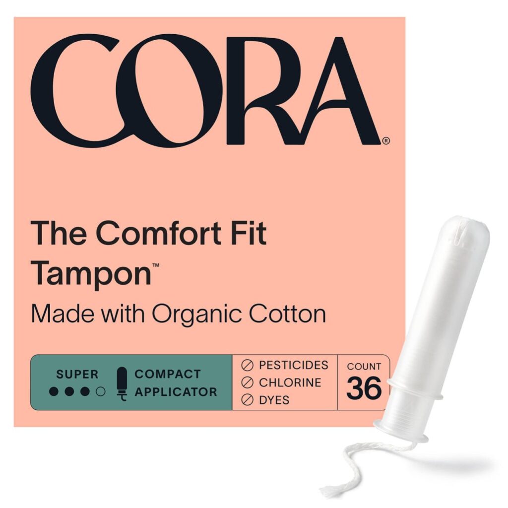 30.9Cora Organic Cotton Tampons